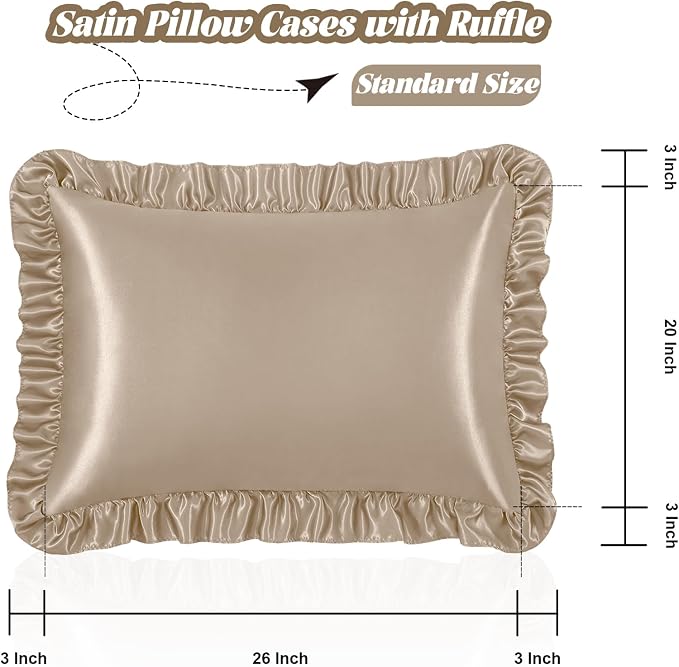 Homiest Ruffle Satin Pillowcase - Image 3