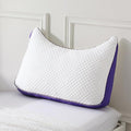 HOMELAB Adjustable Shredded Memory Foam Curve Pillow Queen Size 29"x19" by HOMELAB