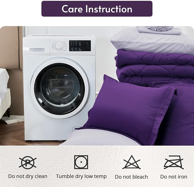 MUXHOMO 5 Pieces Twin XL Comforter Set, Reversible Bed in a Bag Twin XL Size - Image 9