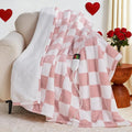 Light Pink Heated Blanket Electric Twin Size, 62X84 Heating Blanket by OCTROT