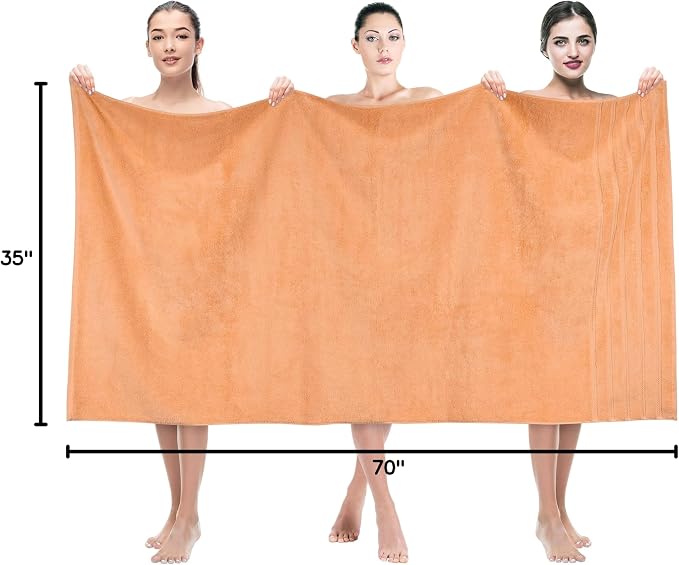 American Soft Linen 35x70 Jumbo Large Bath Towel, 600 GSM 100% Cotton Turkish - Image 9