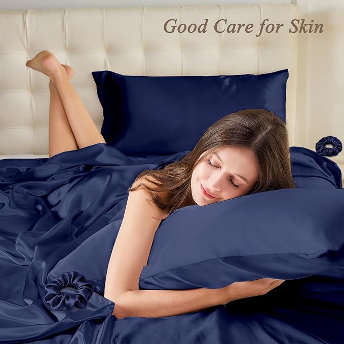 Standard Satin Pillowcase for Hair 2pc, Similar to Silk Pillow Cases, Easier - Image 2