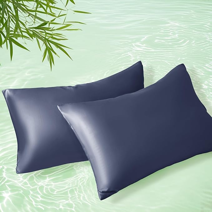 Homiest Cooling Pillow Cases Queen Size Set of 2, 100% Rayon Derived from by Homiest