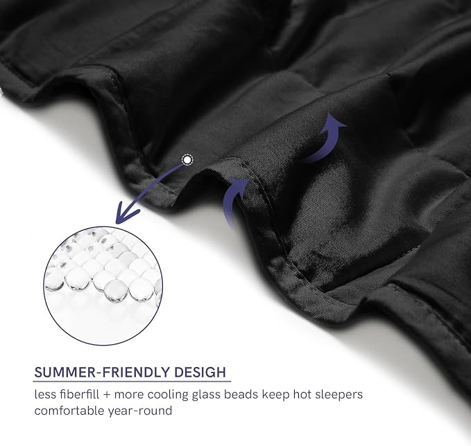 YnM Exclusive 50 lbs Weighted Blanket, Extra Heavy Cotton Bed Blanket - Image 4