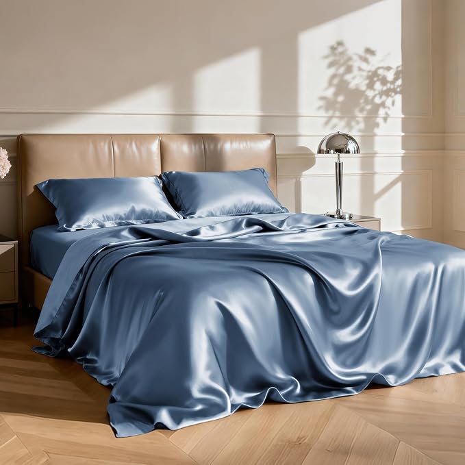 Love's cabin Twin Satin Sheets Sets - Image 2