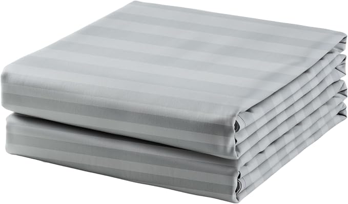 2-Pack Cotton TwinXL Flat Sheet Only, 600 Thread Count 100% Egyptian Cotton Top by ZaizaiHome