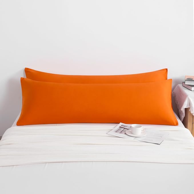 NTBAY Body Pillow Cases Set of 2, 2 Pack Brushed Microfiber 20x54 Pillow Cases - Image 4