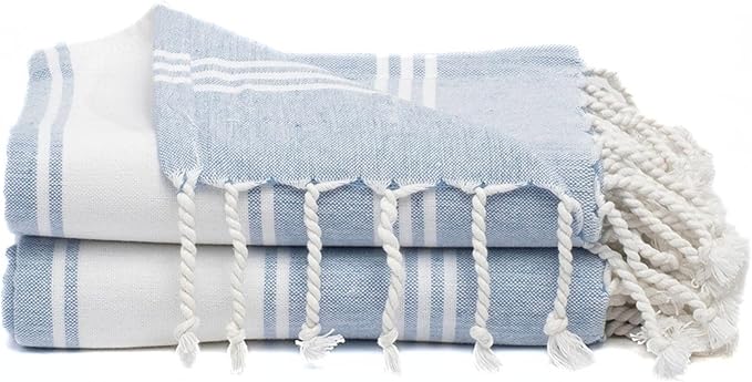 Cotton Turkish Beach Towel by 9Threads