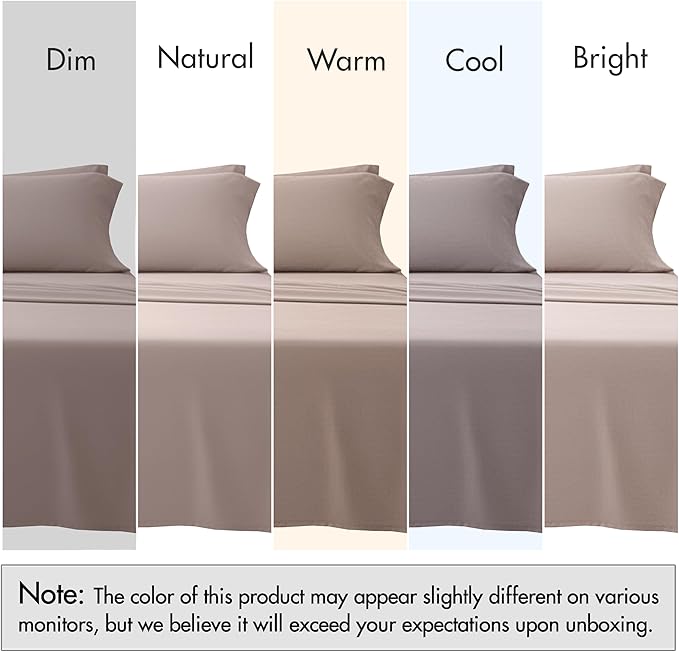 RUVANTI 100% Cotton Sheets – Queen Size Percale Bedding, Cooling & Breathable - Image 7