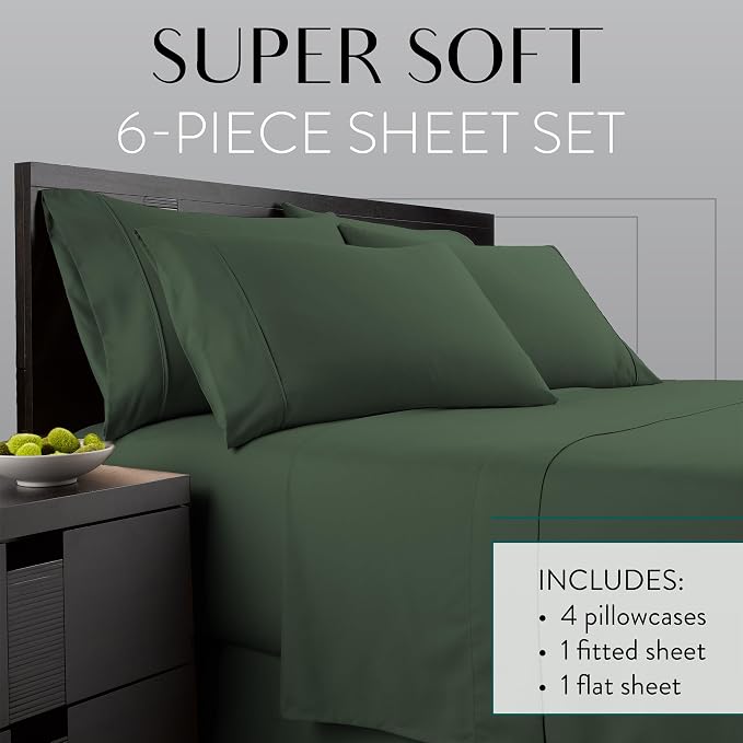 Danjor Linens Bed Sheet Set Cal King - Image 2
