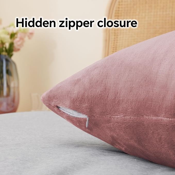 BEDELITE Flannel King Size Pillow Cases Set of 2, Super Soft Fleece Pillowcases - Image 6
