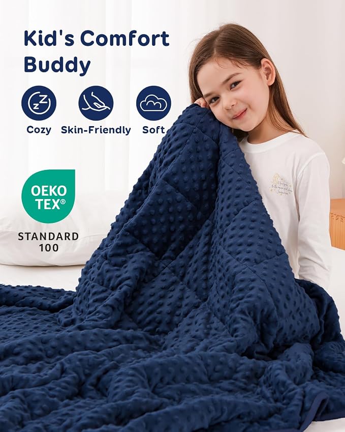 Kivik 3lb Weighted Blanket, Washable Heavy Throw Blankets, 3 Pounds Weight - Image 3