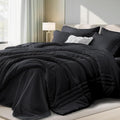 Full Comforter Set Black by Velorose