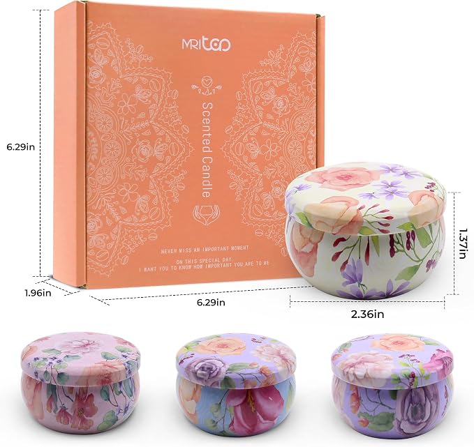 Scented Candles Gift Set for Women 4 Pack Soy Wax Candles - Image 4
