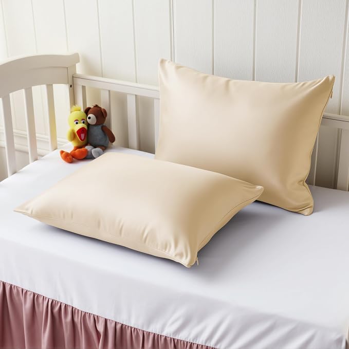 4 Pack Cooling Toddler Pillow Cases, Viscose Derived from Bamboo Small Pillow - Image 2