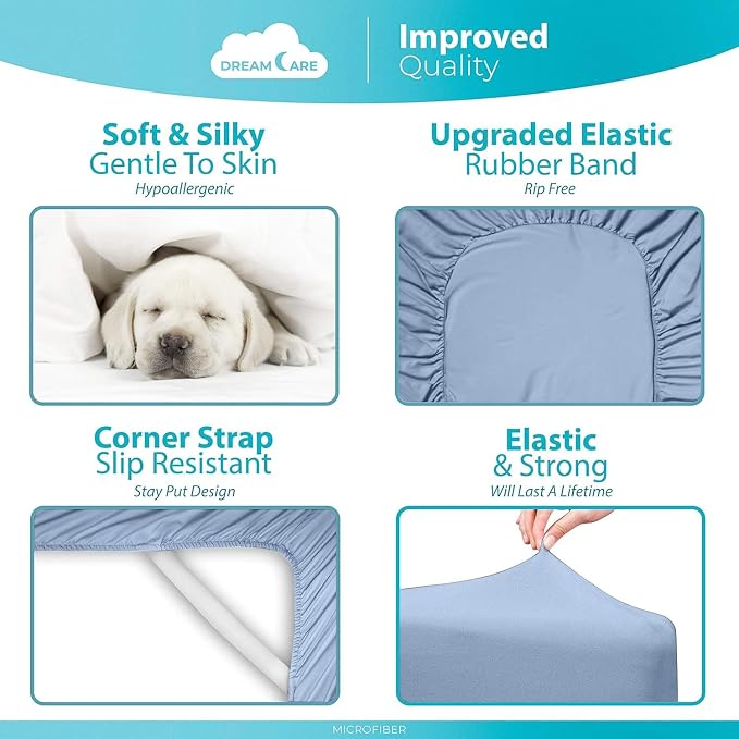 DREAMCARE King Fitted Sheet Only - Image 6