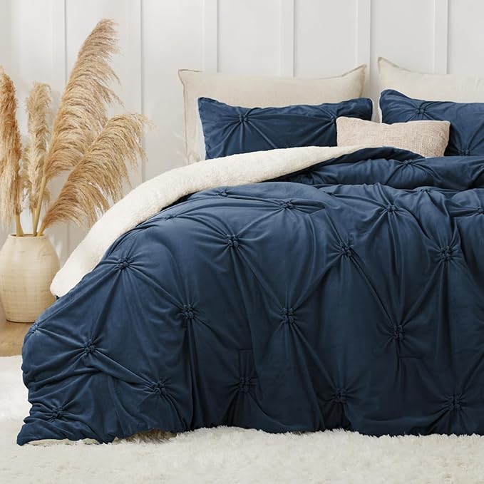 BEDELITE Pintuck Fluffy King Size Comforter Set by BEDELITE