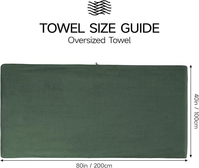 REDKISS Pack of 2 Jumbo Bath Sheets, 40 x 80 Inches Microfiber Bath Towels - Image 4
