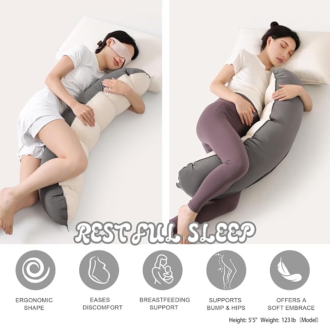 Peallow – Long Round Body Pillow - Image 5
