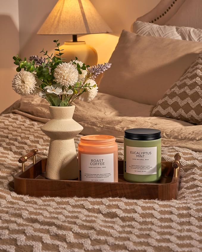 M&SENSE Coffee Scented Candles for Home, 19.4oz Soy Candles Non Toxic, 110 - Image 7