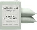 Karissa Mae Cooling Bamboo Viscose Standard Size Pillowcase Set | 100% by KARISSAMAE