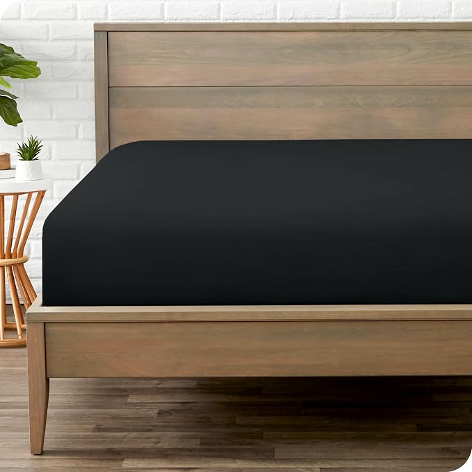 Fitted Bottom Sheet Short Queen Size by BareHome