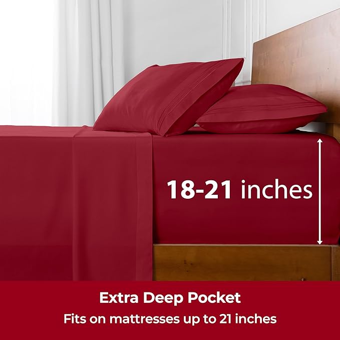 Mellanni Extra Deep Full Sheets - Image 6