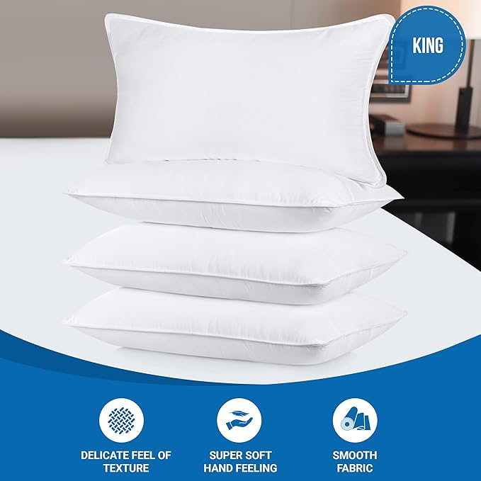 Utopia Bedding Bed Pillows for Sleeping, King Size, Hotel Pillow, Cooling - Image 2