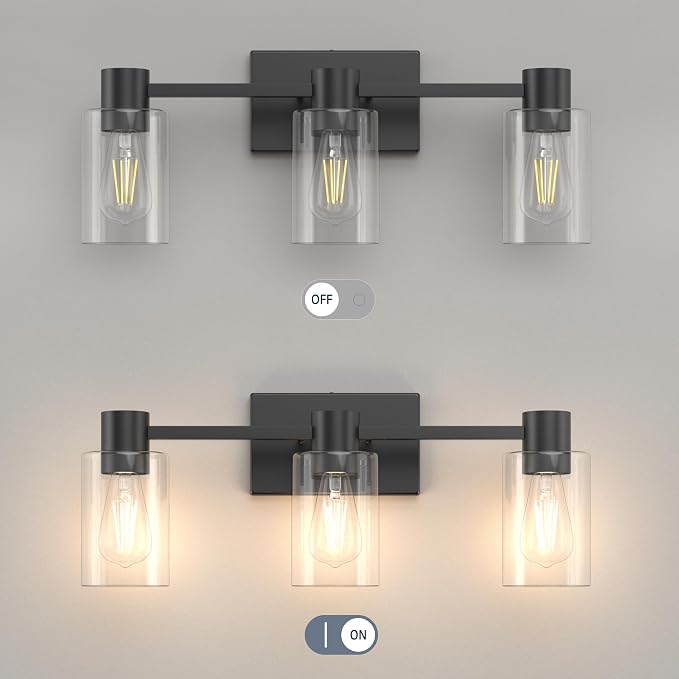 3-Light Matte Black Wall Sconces - Image 7