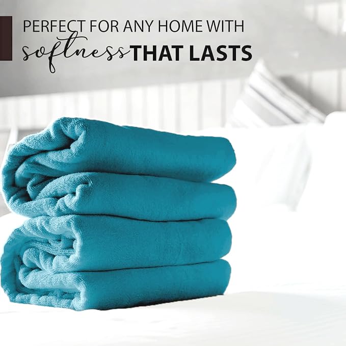KAHAF COLLECTION 100% Cotton Bath Towels, 24x48 Pack of 6 Towels, Quick Dry - Image 4