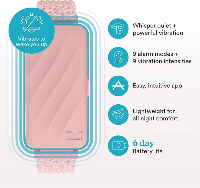 Homedics WakeBand Silent Vibrating Alarm Wristband, Ultra-Light Comfortable - Image 5