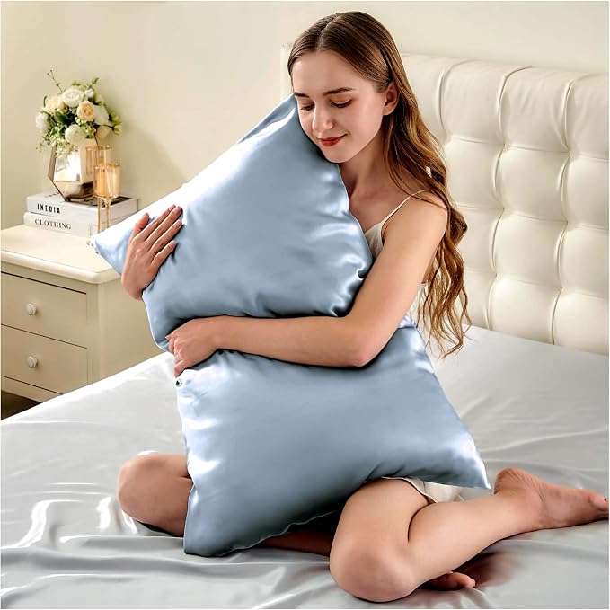 Anti Acne Pillow Cases Hypoallergenic, USA Made, King Size Silk Pillowcase - Image 2