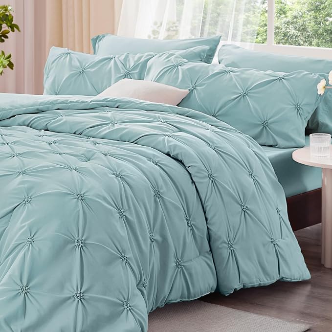 BEDELITE Dusty Blue Queen Comforter Set - Image 2