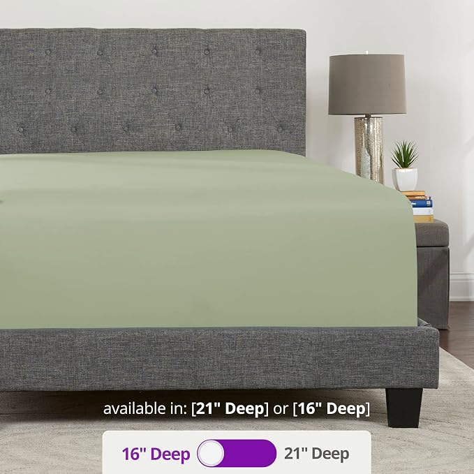 Real 16" Deep Pocket Queen Fitted Sheet - Image 3