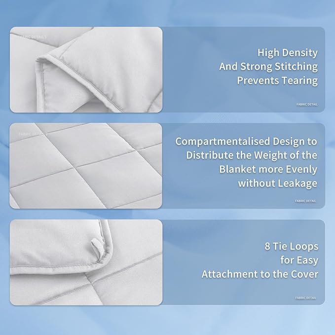 Topcee Weighted Blanket for Adults Queen Size Soft Cooling Heavy Blanket - Image 7