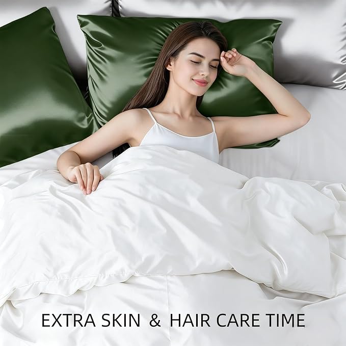 Silk Pillow Cases for Hair and Skin Mulberry Silk Pillowcase Soft Breathable - Image 2