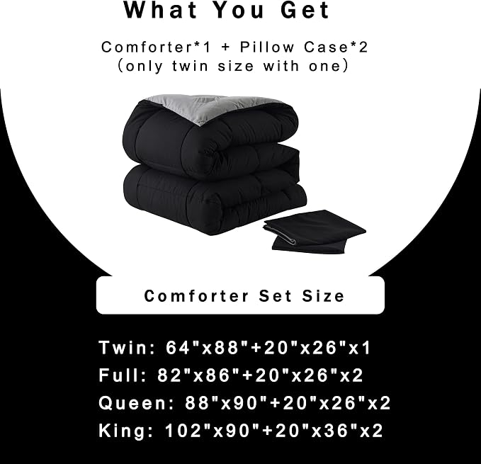 DOWNCOOL Twin Comforter Set -All Season Bedding Comforters Sets - Image 6