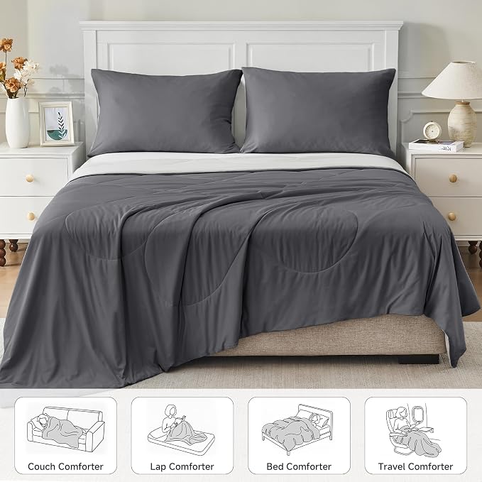 HOMFINE Cooling Comforter Japanese Double-Sided Cold Tech Fabric Cooling Blanket - Image 6