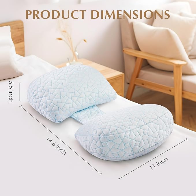Pregnancy Pillows for Sleeping, Adjustable Travel Wedge Pillow for Belly - Image 4