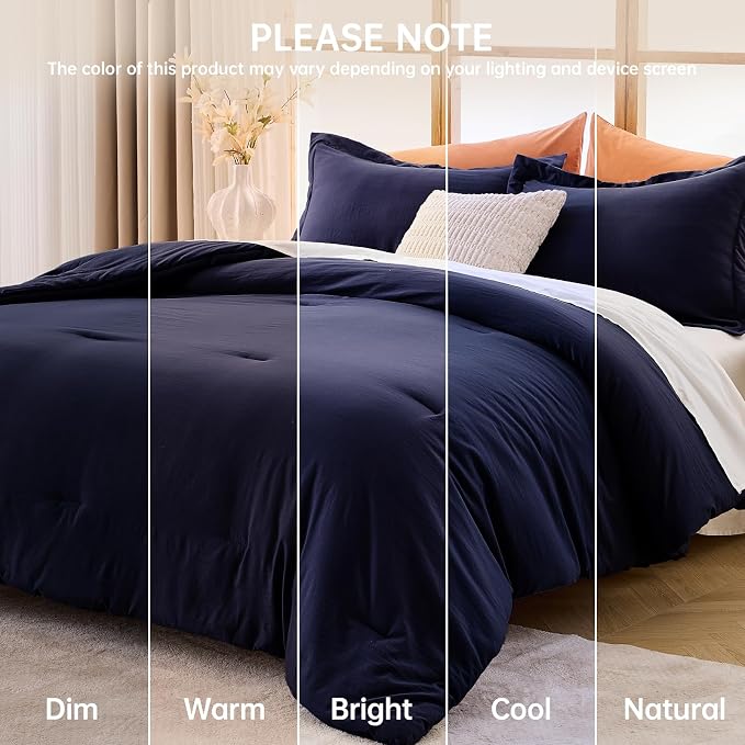 MUXHOMO California King Comforter Set, All Season Ultra Soft Down Alternative - Image 9