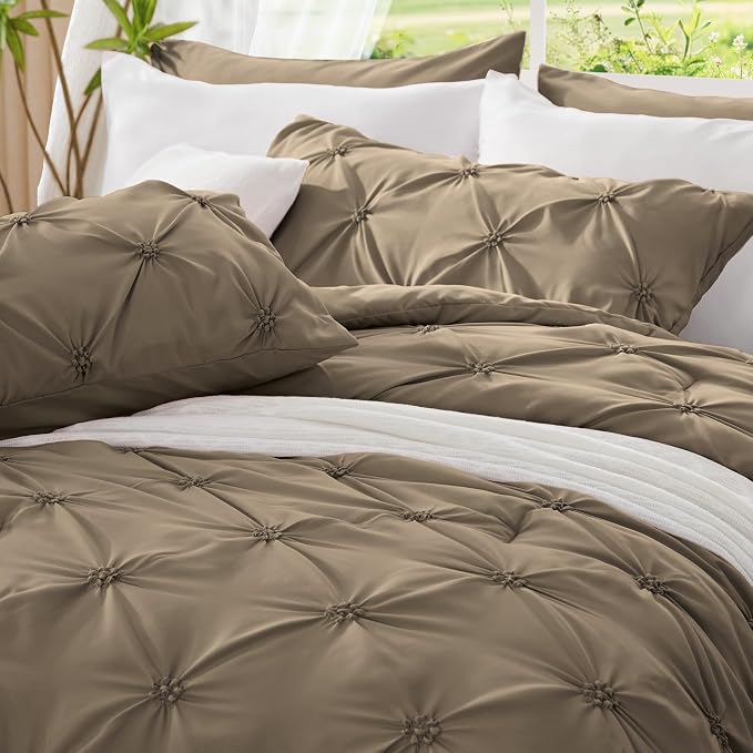 BEDELITE Light Brown King Size Comforter Set - Image 6