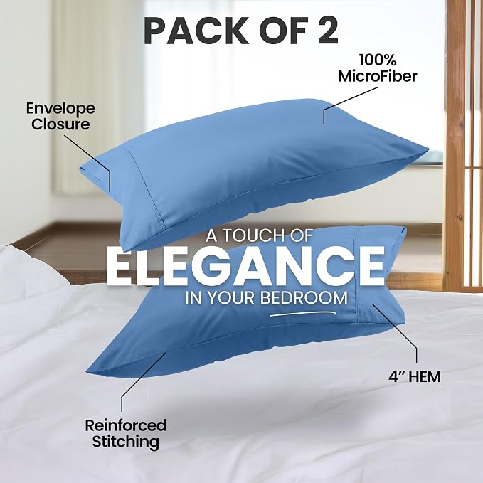 Utopia Bedding Pillow Cases King Size 2-Pack – Soft Brushed Microfiber – - Image 4