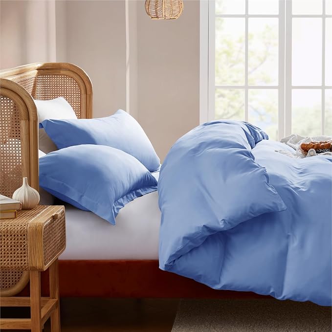 Nestl Calm Blue Duvet Cover King Size - Image 7