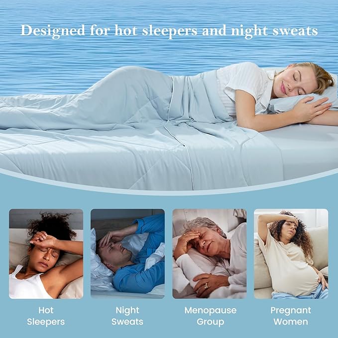 Cozy Bliss Cooling Comforter King XL Size, Cooling Blankets - Image 2