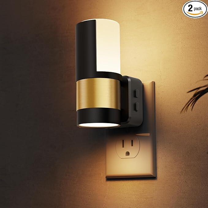 L LOHAS LED Night Lights Plug into Wall, 2 Pack, Plug in Night Light, Soft by LLOHASLED