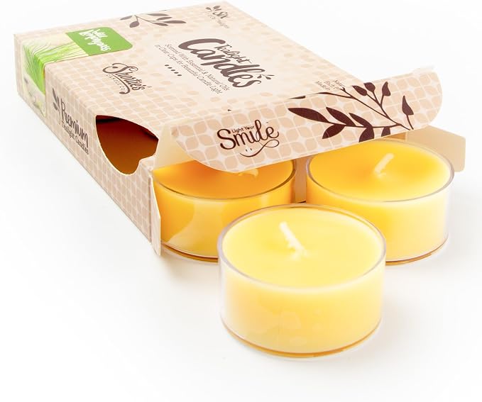Shortie's Candle Company Wild Lemongrass Premium Tealight Candles by ShortiesCandleCompany