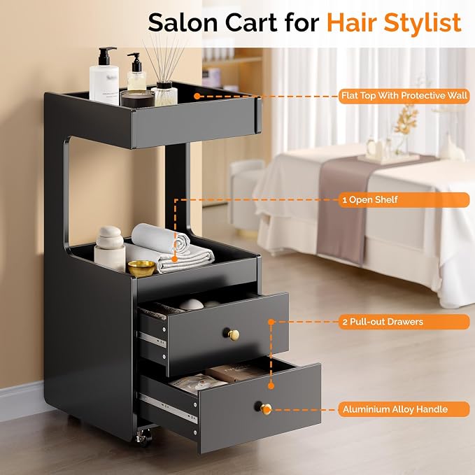 Salon Trolley Cart, Esthetician Cart - Image 8