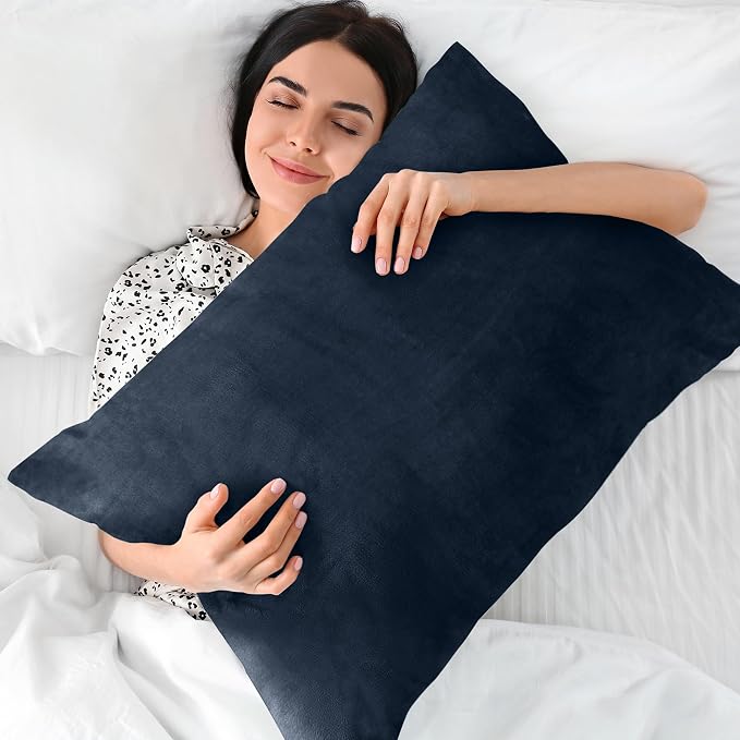 BEDELITE Flannel Pillowcases Standard Set of 2, Super Soft Fleece Pillow Case - Image 5