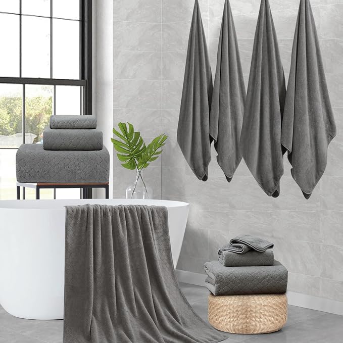Ycosy Extra Large Bath Towels Set 35x70 Inches - Image 6