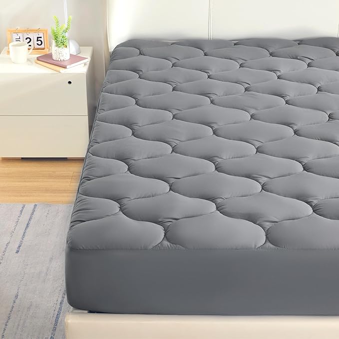SLEEP ZONE King Mattress Pad, Cooling Breathable Fluffy Soft Mattress Protector by SLEEPZONELIFE